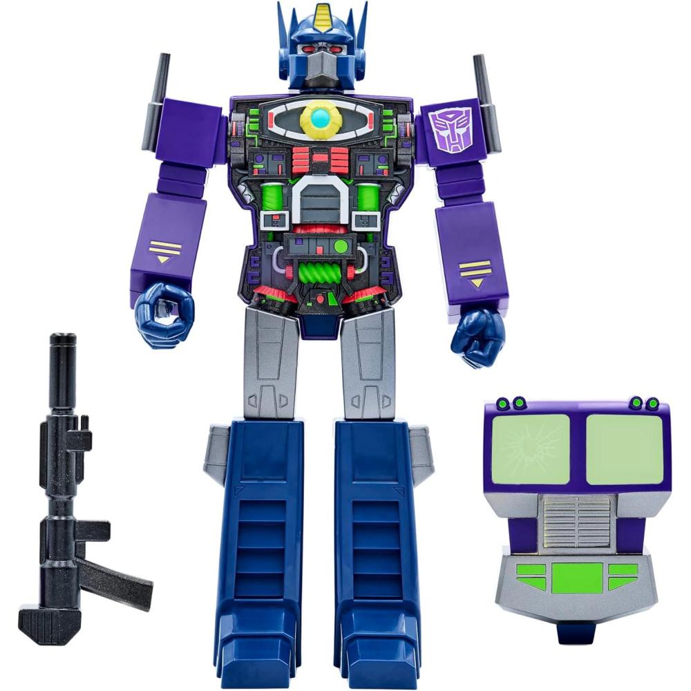 image:imageSuper7 Transformers Optimus Prime Shattered Glass Purple 11 in Super Cyborg Action Figure