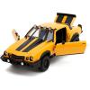 Jada Transformers Rise of The Beast 1:24 1977 Chevy Camaro Bumblebee & Badge Die-Cast Car, Toys for Kids and Adults