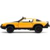 Jada Transformers Rise of The Beast 1:32 1977 Chevy Camaro Bumblebee w/Robot On Chassis Die-Cast Car, Toys for Kids and Adults