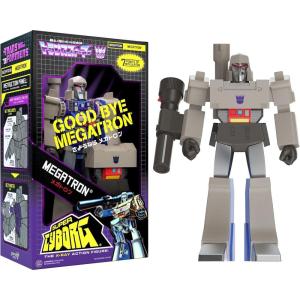 Super7 Super Cyborg Transformers Bumblebee (Clear) – 10″ Transformers Action Figure Classic Cartoon Collectibles and Retro Toys(Super Cyborg – Megatron)