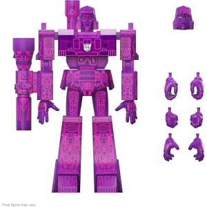 Super7 Super Cyborg Transformers Bumblebee (Clear) – 10″ Transformers Action Figure Classic Cartoon Collectibles and Retro Toys(Ultimates! – Megatron)