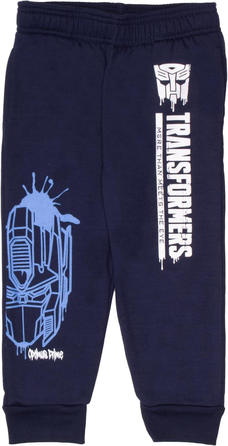 image:imageTransformers Boys Matching Sets Pullover Hoodie and Jogger Fleece Set for Boys 2 Piece BundleBlue