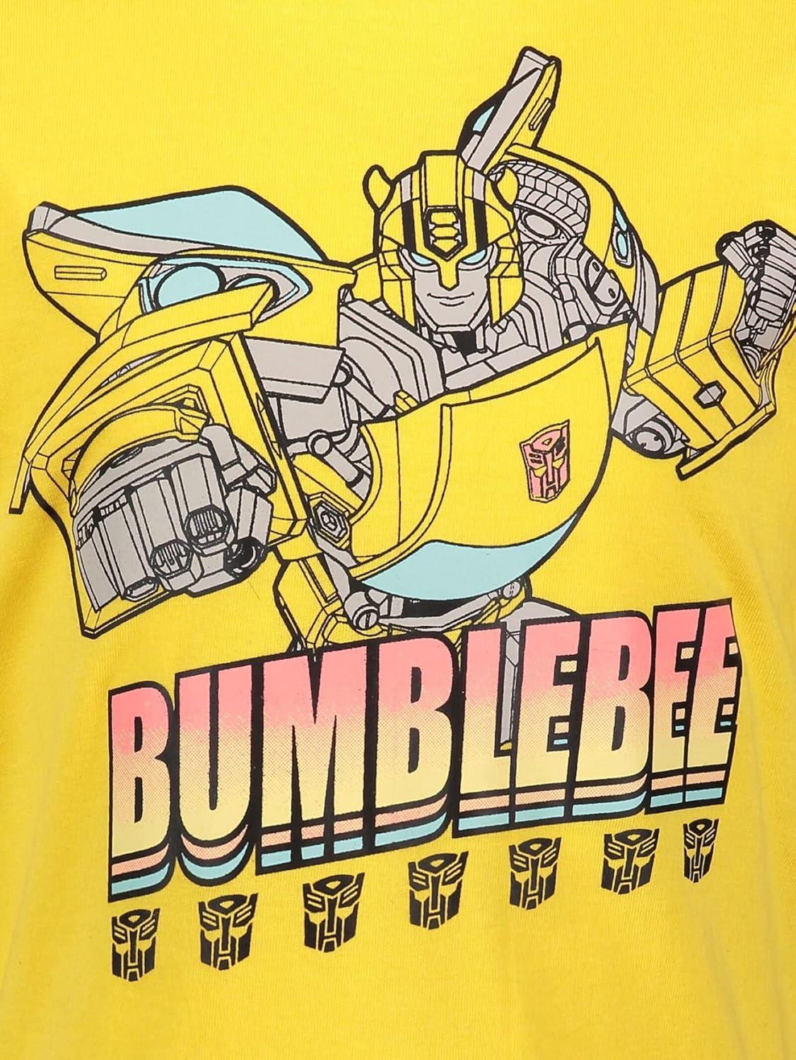 image:imageTransformers Bumblebee Optimus Prime Megatron 3 Pack TShirts Toddler to Big KidRedYellowBlack