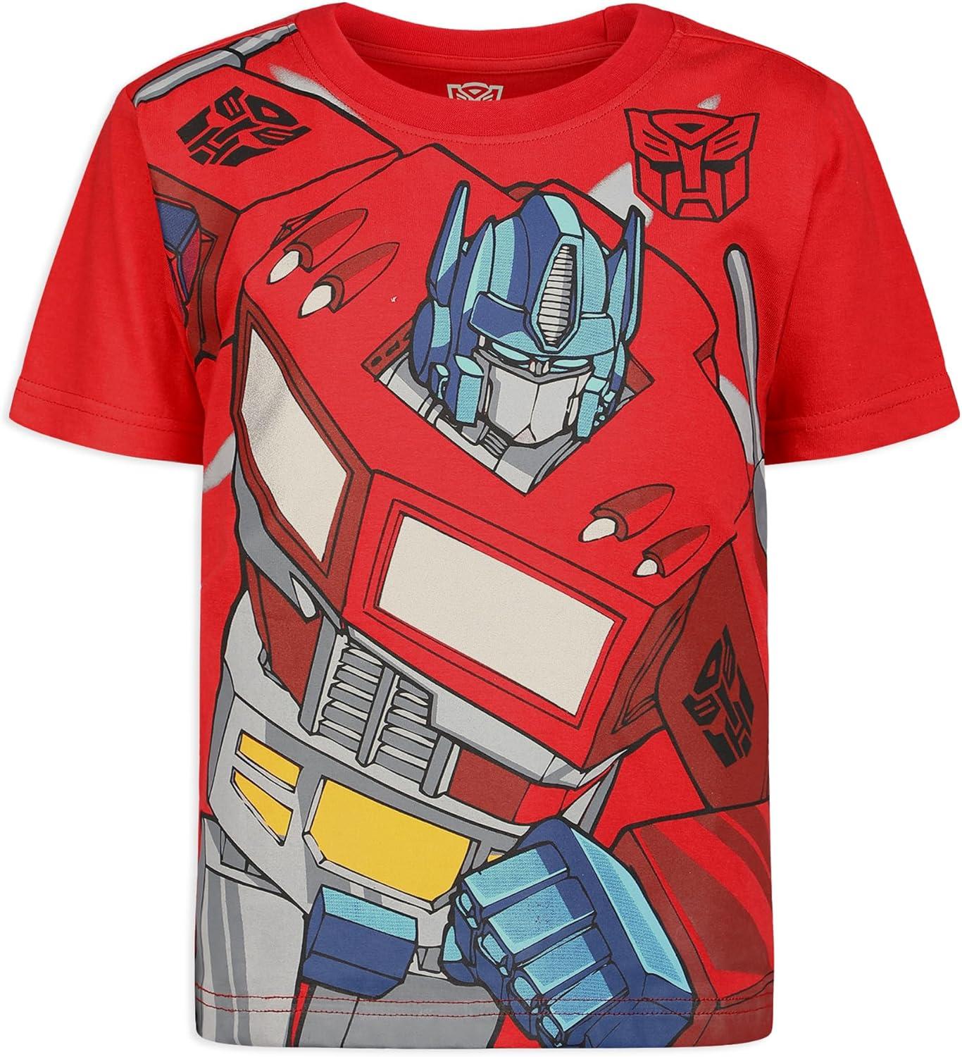 image:imageTransformers One Hasbro Boys 4 Pack Short Sleeve TShirt for Toddler and Big KidsRed