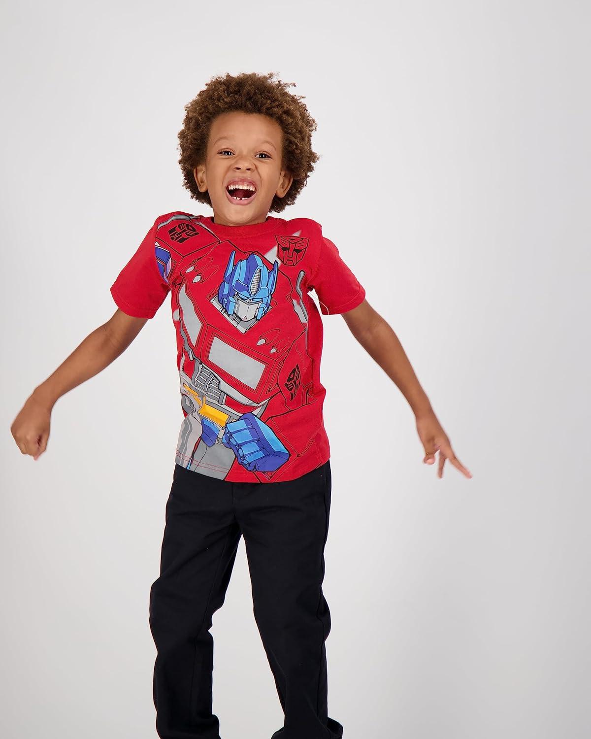 image:imageTransformers One Hasbro Boys 4 Pack Short Sleeve TShirt for Toddler and Big KidsRed