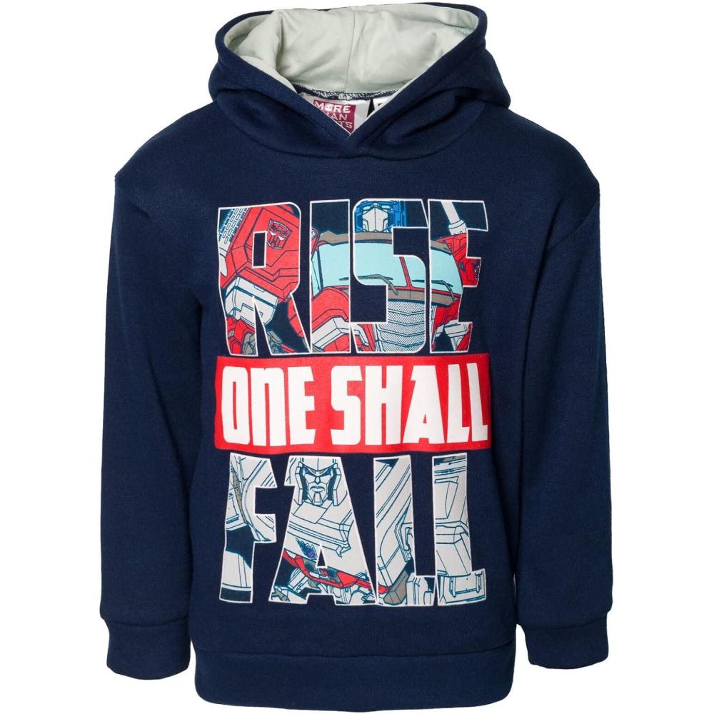 image:imageTransformers Optimus Prime Bumblebee Megatron Half Zip Pullover Hoodie Toddler to Big KidBlue