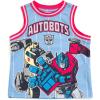 Transformers Athletic Mesh Jersey Tank Top and Basketball Shorts Outfit Set Toddler to Big Kid Sizes (2T – 10-12)(Light Blue)