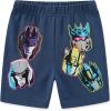 Transformers Boys French Terry Short Sleeve T-Shirt and Short Set for Big Kids(Blue)