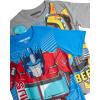 Transformers Boys T-Shirt – 2 Pack Optimus Prime Bumble Bee Autobot Graphic Tee – Short Sleeve Shirt for Toddler/Boys (3T-16)(Transformer Heather Grey/Blue)