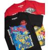 Transformers Boys T-Shirt – 2 Pack Optimus Prime Bumble Bee Autobot Graphic Tee – Short Sleeve Shirt for Toddler/Boys (3T-16)(Transformers Black/Red)