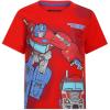 Transformers One Hasbro Boys 4 Pack Short Sleeve T-Shirt for Toddler and Big Kids(Red/White/Yellow/Blue)