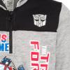 Transformers Optimus Prime Bumblebee Megatron Half Zip Pullover Hoodie Toddler to Big Kid(Gray)