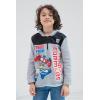 Transformers Optimus Prime Bumblebee Megatron Half Zip Pullover Hoodie Toddler to Big Kid(Gray)