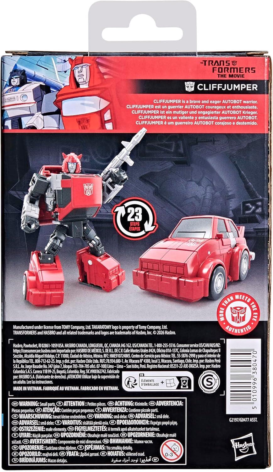 image:imageTransformers Studio Series Cliffjumper The The Movie Deluxe Class 4Inch Converting Action Figure Robot Toys for 8