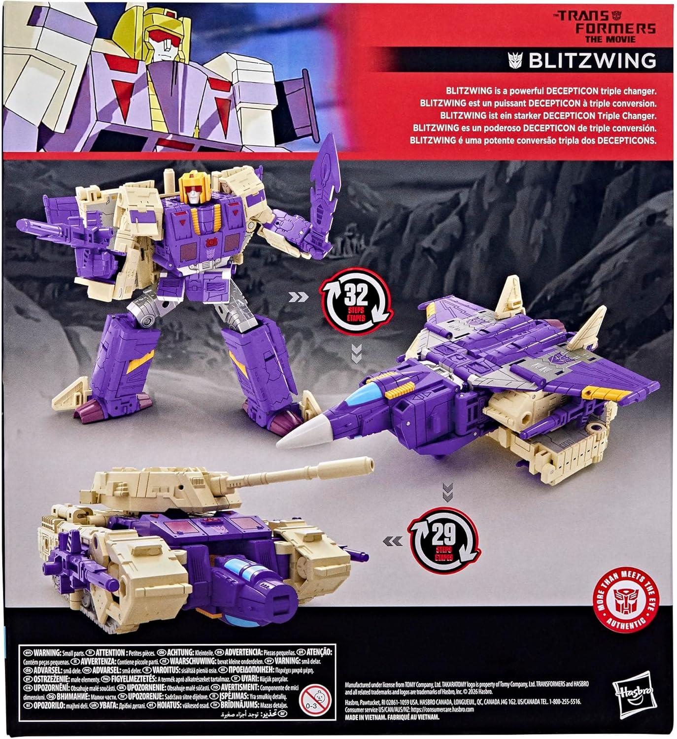 image:imageTransformers Studio Series The The Movie Blitzwing Collectible 3in1 Converting 7inch Leader Class Action Figure 8