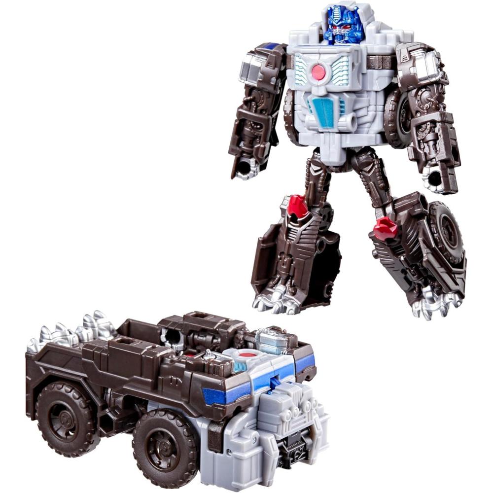 image:imageTransformers CYBERWORLD Optimus Primal Cyber Changers 4Inch Action Figure Quick Change to Truck Mode Robot Toys for Boys and Girls 6 and Up