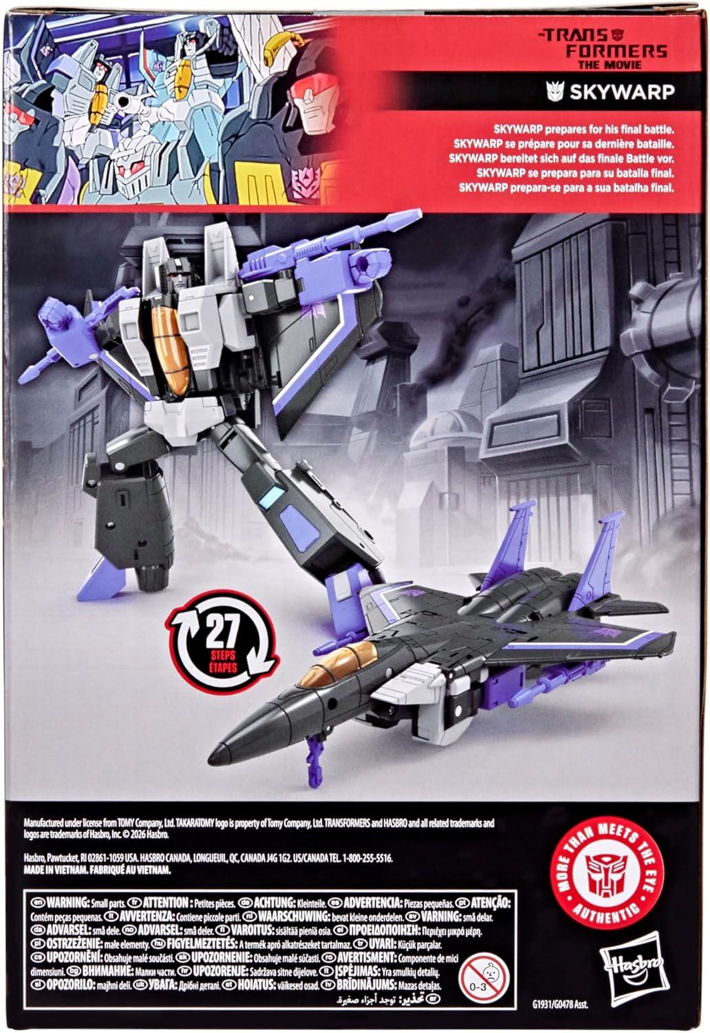 image:imageTransformers Studio Series The The Movie Skywarp Voyager Class 65Inch Converting Action Figure Robot Toys for Ages 8