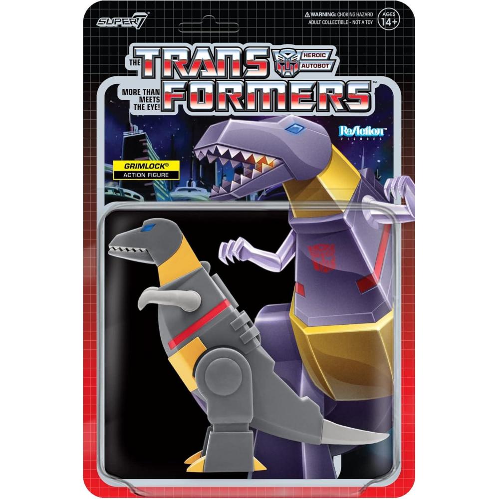 image:imageSuper7 Transformers Grimlock Dino 375 Transformers Action Figure Classic Cartoon Collectibles and Retro ToysGrimlock Dino