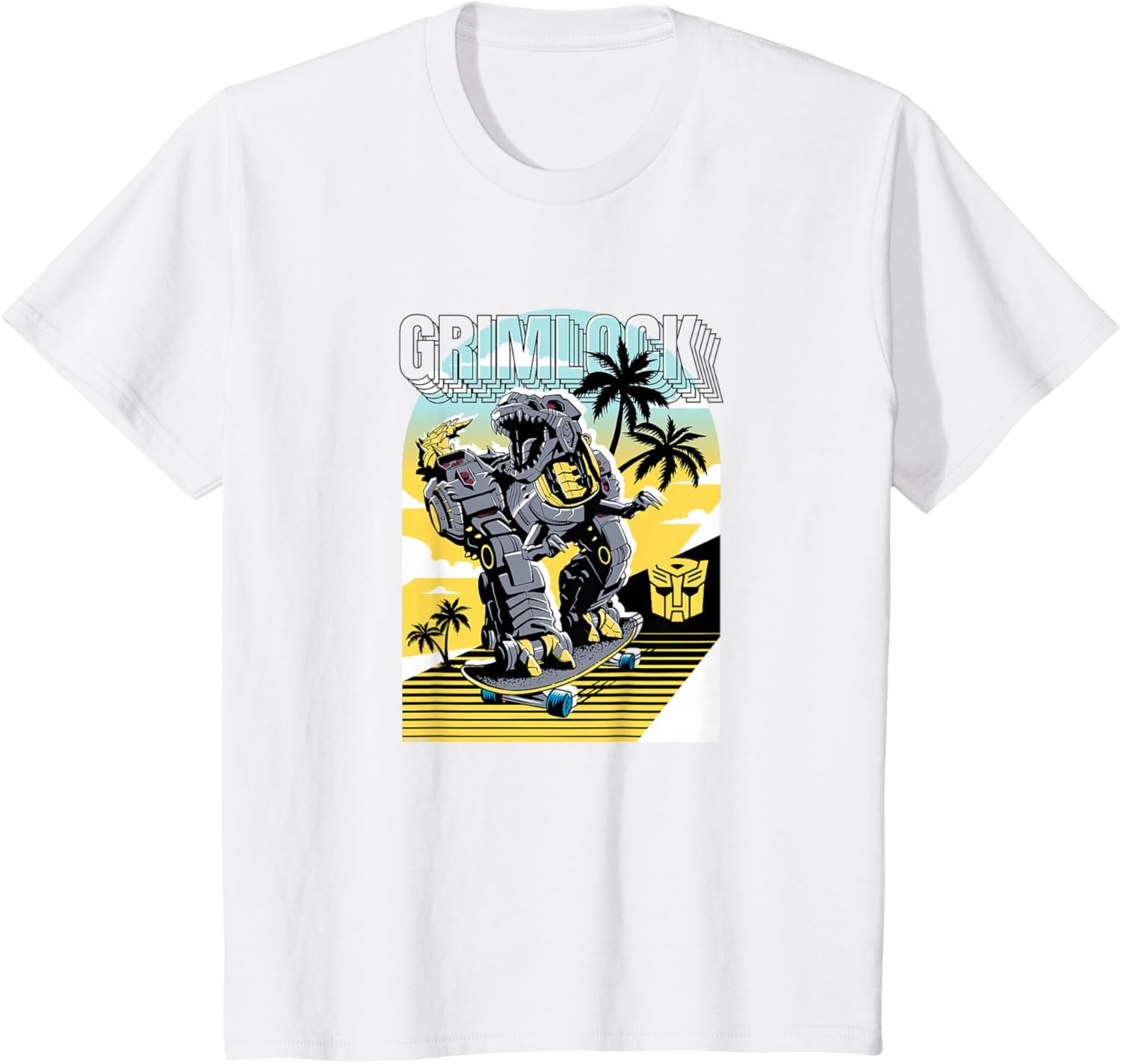 image:imageTransformers Grimlock Skating Portrait TShirtWhite