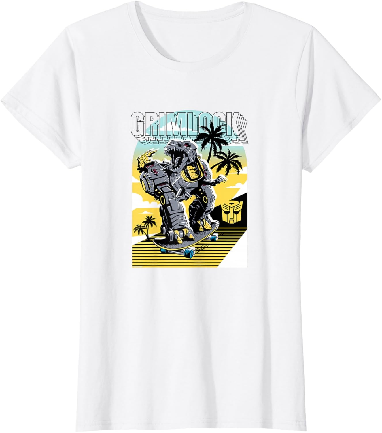 image:imageTransformers Grimlock Skating Portrait TShirtWhite