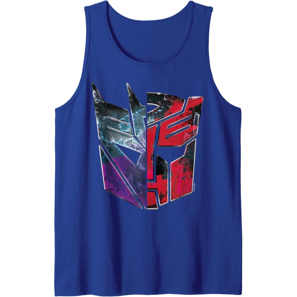 image:imageTransformers War For Cybertron Decepticon Autobot Split Tank TopRoyal Blue