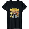 Transformers Autobots Trio Retro Cartoon Group Shot T-Shirt(Black)