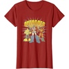 Transformers Autobots Trio Retro Cartoon Group Shot T-Shirt(Cranberry Red)