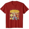 Transformers Autobots Trio Retro Cartoon Group Shot T-Shirt(Cranberry Red)