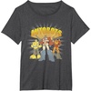 Transformers Autobots Trio Retro Cartoon Group Shot T-Shirt(Dark Heather Grey)