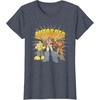 Transformers Autobots Trio Retro Cartoon Group Shot T-Shirt(Heather Blue)