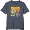 Transformers Autobots Trio Retro Cartoon Group Shot T-Shirt(Heather Blue)