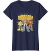 Transformers Autobots Trio Retro Cartoon Group Shot T-Shirt(Navy Blue)