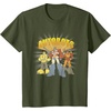 Transformers Autobots Trio Retro Cartoon Group Shot T-Shirt(Olive Green)
