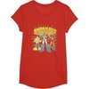 Transformers Autobots Trio Retro Cartoon Group Shot T-Shirt(Red)