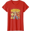Transformers Autobots Trio Retro Cartoon Group Shot T-Shirt(Red)