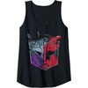 Transformers: War For Cybertron Decepticon Autobot Split Tank Top(Black)