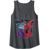 Transformers: War For Cybertron Decepticon Autobot Split Tank Top(Dark Heather Grey)