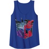 Transformers: War For Cybertron Decepticon Autobot Split Tank Top(Royal Blue)