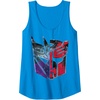 Transformers: War For Cybertron Decepticon Autobot Split Tank Top(Sapphire Blue)
