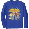 Transformers Autobots Trio Retro Cartoon Group Shot Long Sleeve T-Shirt(Royal Blue)