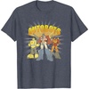 Transformers Autobots Trio Retro Cartoon Group Shot T-Shirt(Heather Blue)