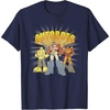 Transformers Autobots Trio Retro Cartoon Group Shot T-Shirt(Navy Blue)
