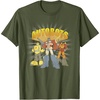 Transformers Autobots Trio Retro Cartoon Group Shot T-Shirt(Olive Green)