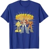 Transformers Autobots Trio Retro Cartoon Group Shot T-Shirt(Royal Blue)