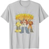 Transformers Autobots Trio Retro Cartoon Group Shot T-Shirt(Silver Grey)