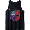 Transformers: War For Cybertron Decepticon Autobot Split Tank Top(Black)