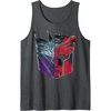 Transformers: War For Cybertron Decepticon Autobot Split Tank Top(Dark Heather Grey)