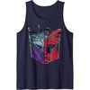 Transformers: War For Cybertron Decepticon Autobot Split Tank Top(Navy Blue)