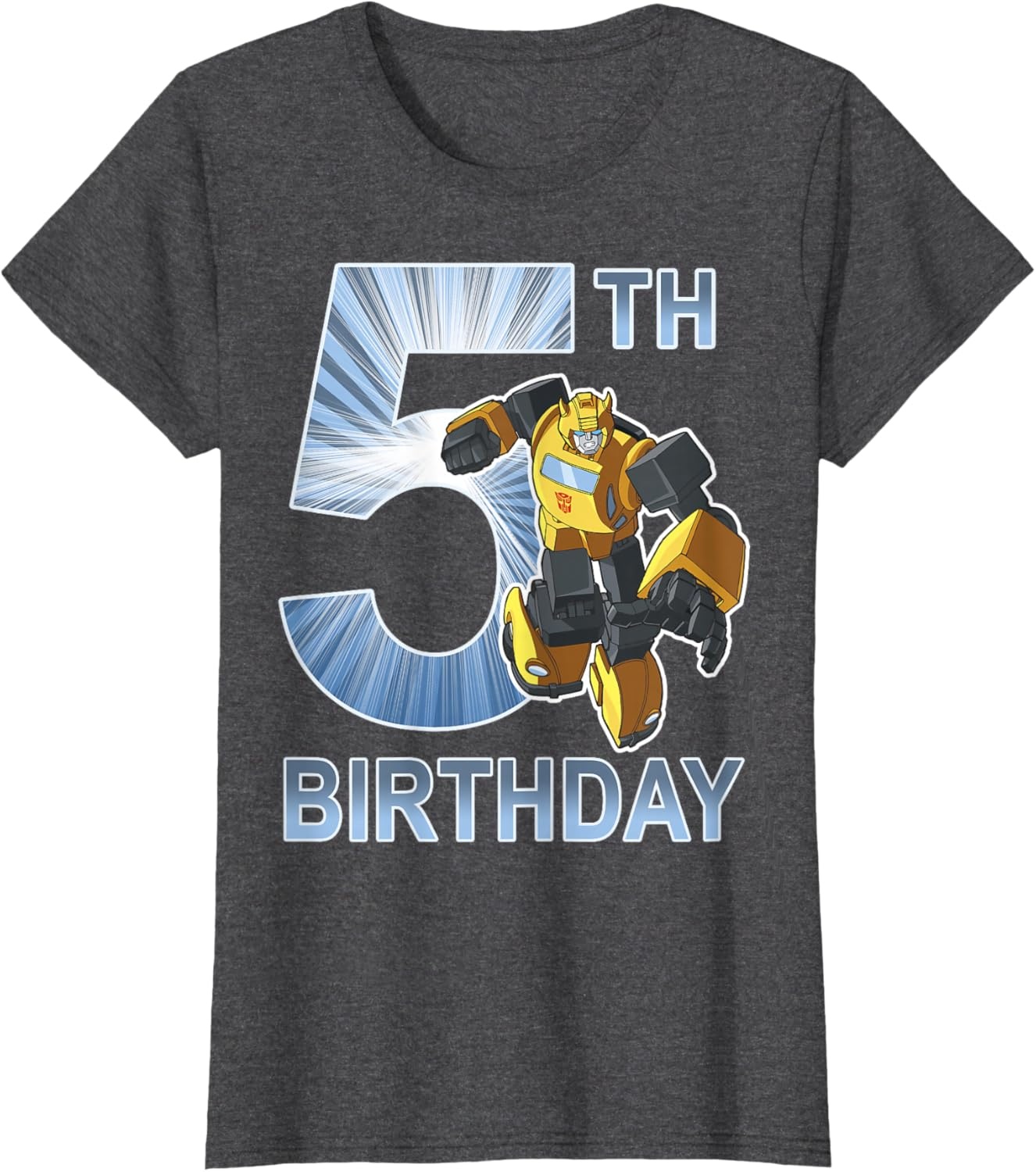 image:imageTransformers Bumblebee 5th Birthday Vintage TShirt SmallDark Heather Grey