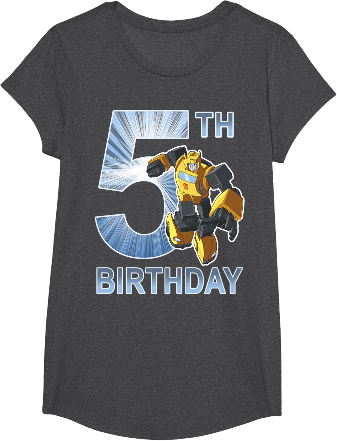 image:imageTransformers Bumblebee 5th Birthday Vintage TShirt SmallDark Heather Grey